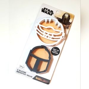 Disney Star Wars The Mandalorian Baby Yoda Silicone Breakfast Molds (2 Pack)
